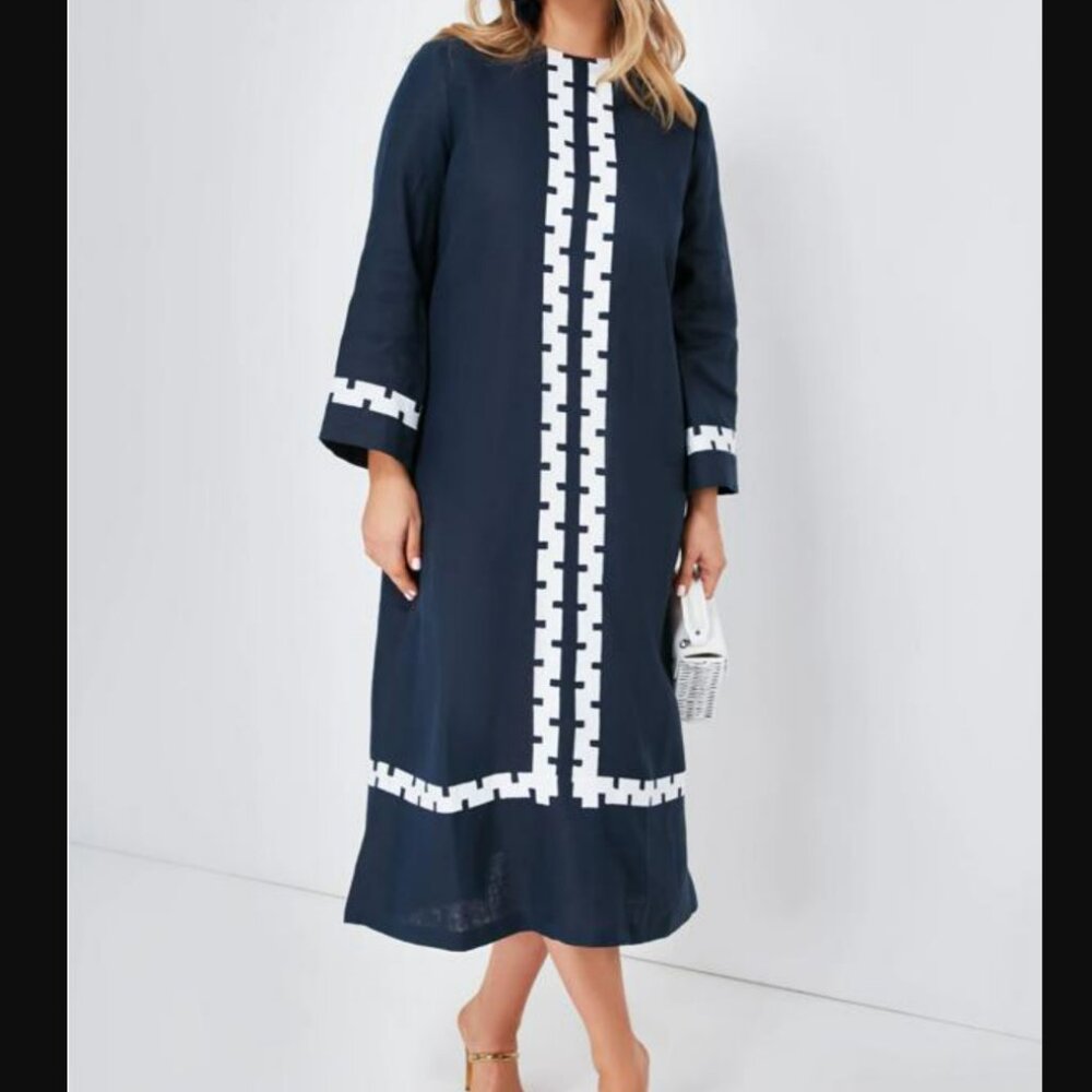 Tuckernuck Embroidered Hartman Linen Maxi Dress